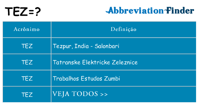 tez de quê