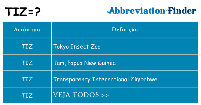 tiz de quê