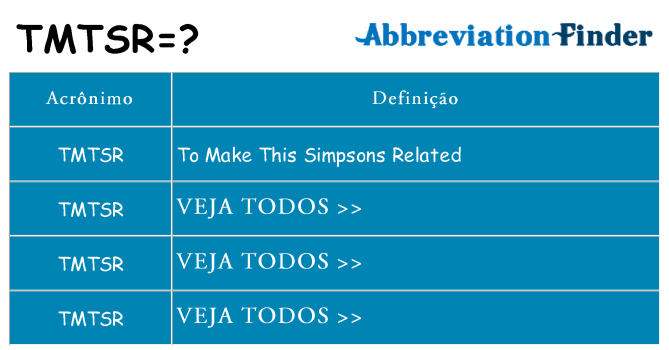 tmtsr de quê