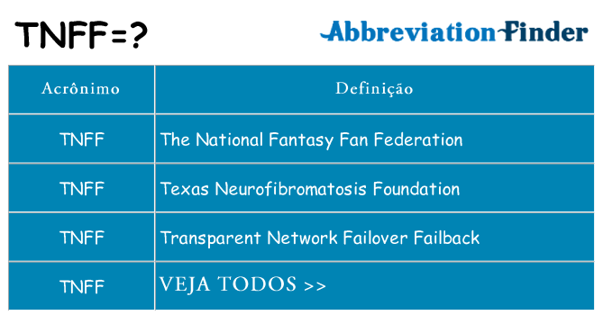 tnff de quê