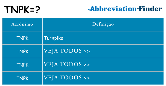 tnpk de quê