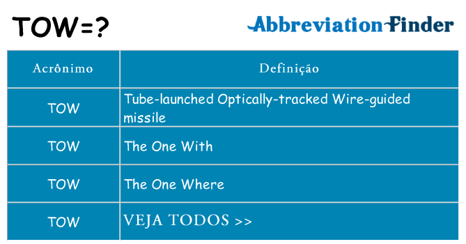 tow de quê
