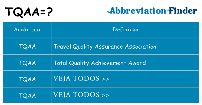 tqaa de quê