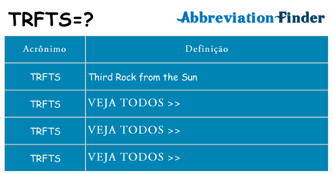 trfts de quê