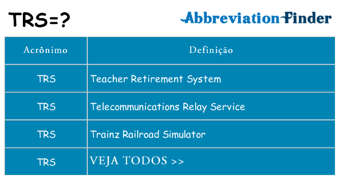 trs de quê