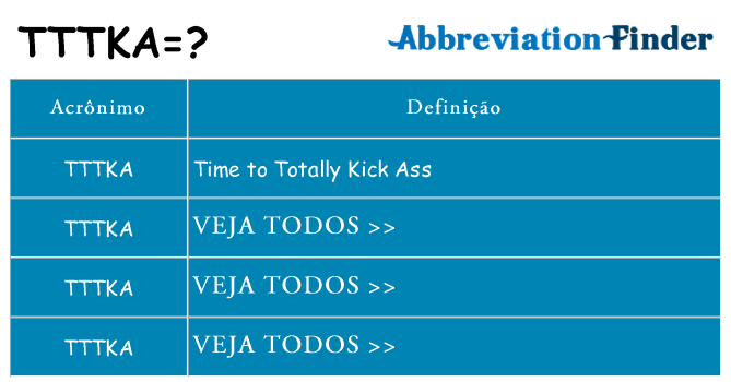 tttka de quê