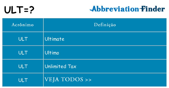 ult de quê