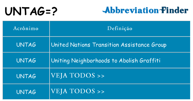 untag de quê