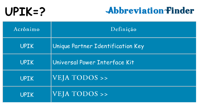 upik de quê