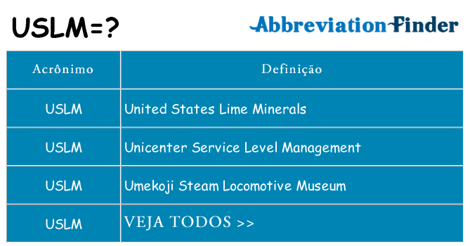 uslm de quê