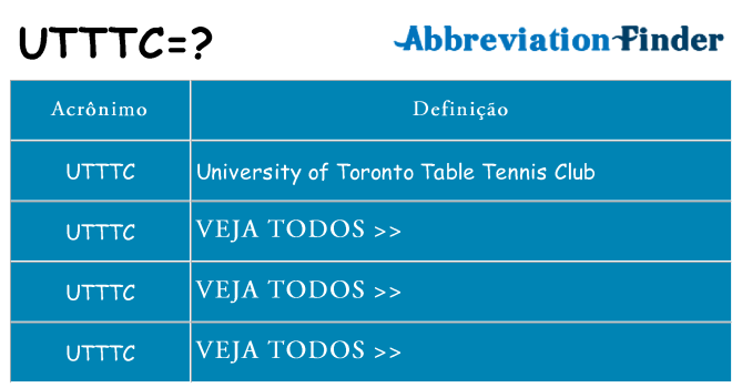 utttc de quê