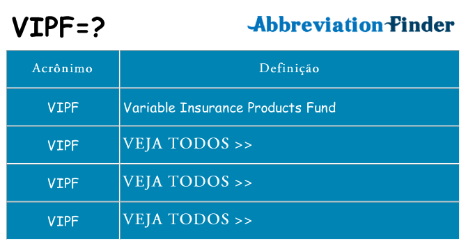 vipf de quê