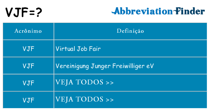 vjf de quê