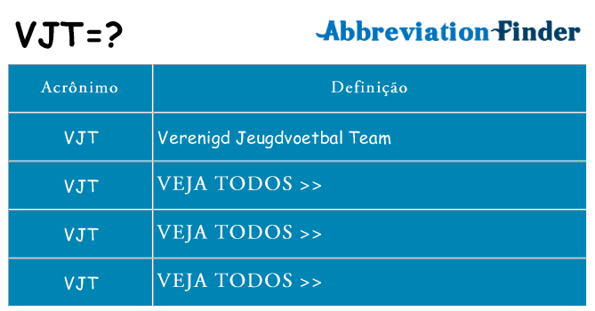 vjt de quê