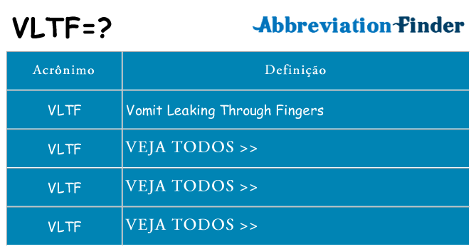 vltf de quê