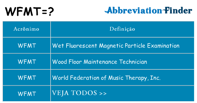 wfmt de quê