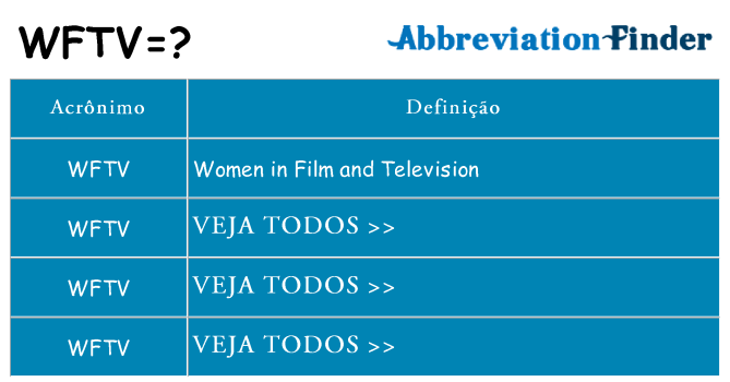 wftv de quê
