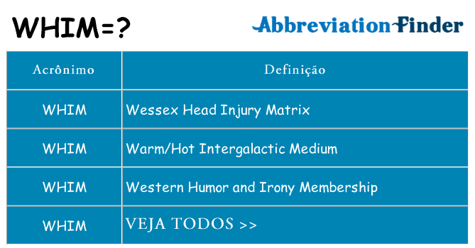 whim de quê