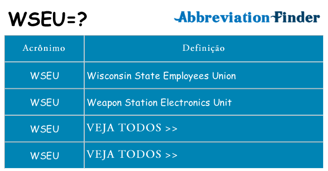wseu de quê
