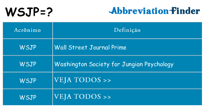 wsjp de quê