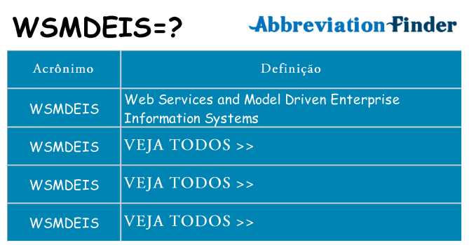wsmdeis de quê