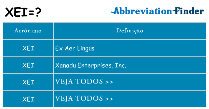 xei de quê