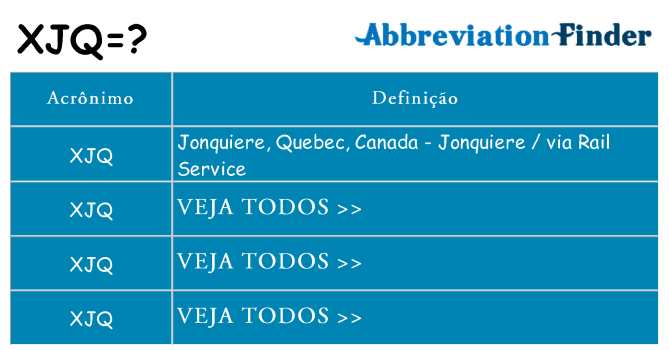 xjq de quê