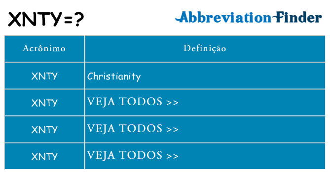 xnty de quê