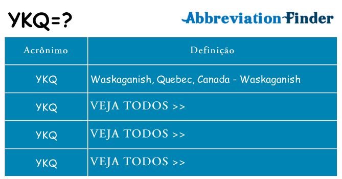 ykq de quê