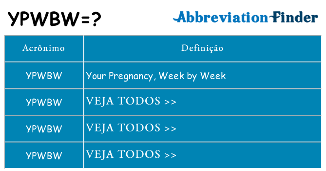 ypwbw de quê