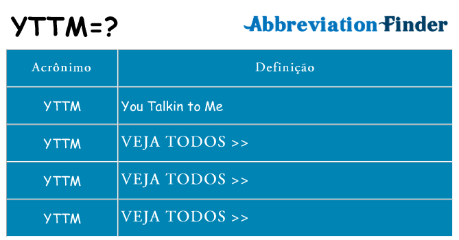 yttm de quê