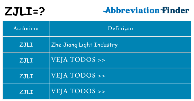 zjli de quê
