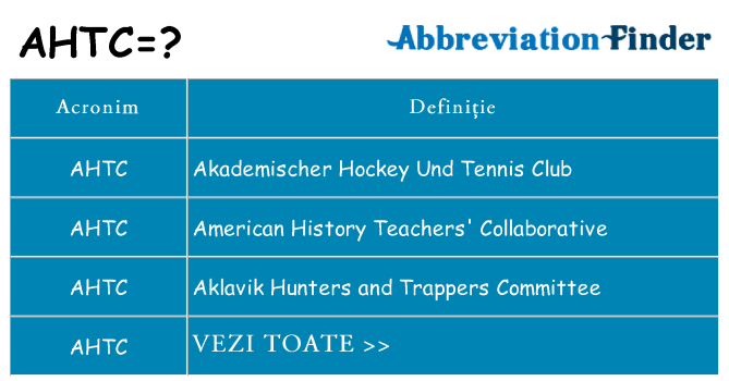Ce stea ahtc