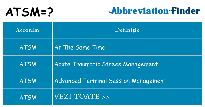 Ce stea atsm