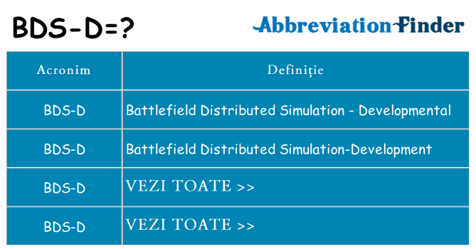 Ce stea bds-d