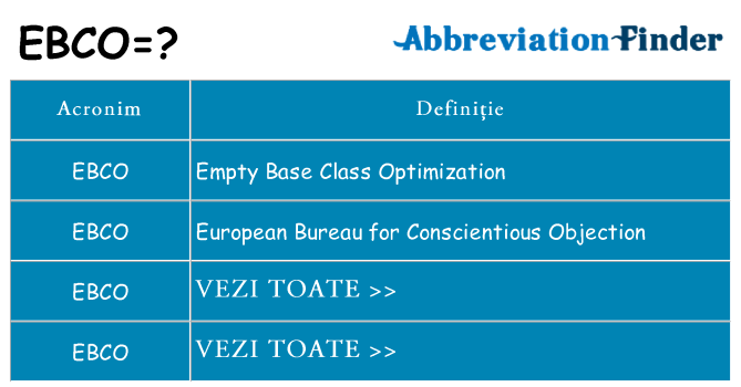 Ce stea ebco