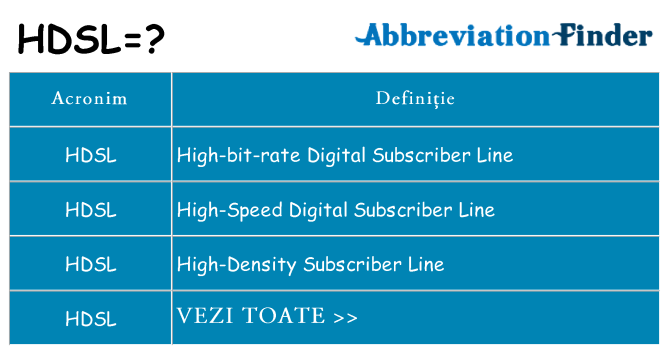 Ce stea hdsl
