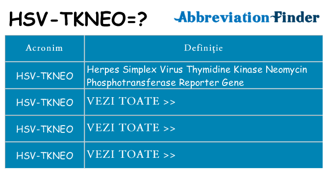 Ce stea hsv-tkneo