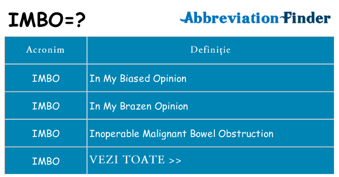 Ce stea imbo