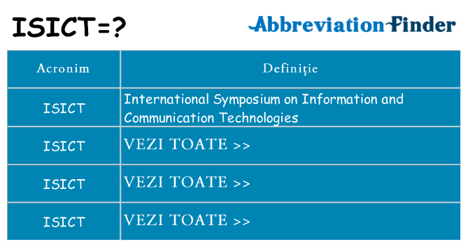 Ce stea isict
