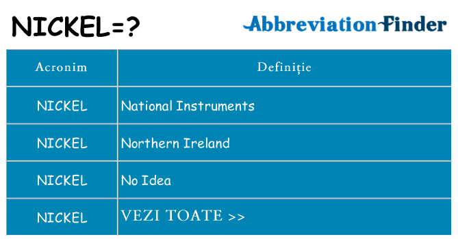 Ce stea nickel