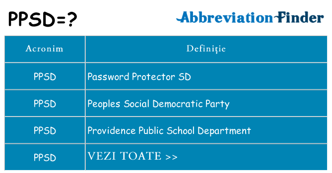 Ce stea ppsd