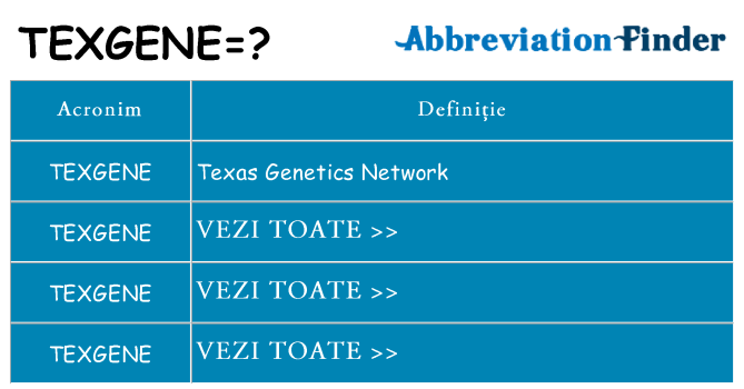 Ce stea texgene