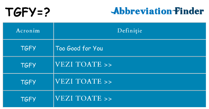 Ce stea tgfy