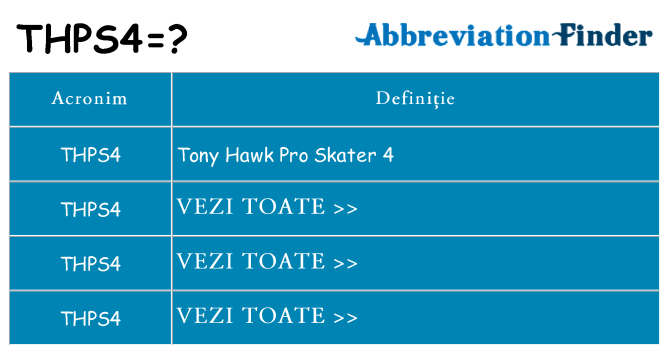 Ce stea thps4