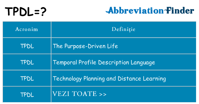 Ce stea tpdl