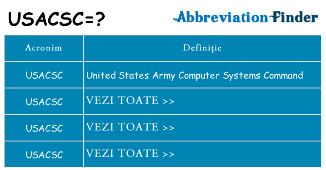 Ce stea usacsc