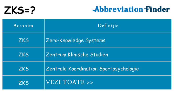 Ce stea zks