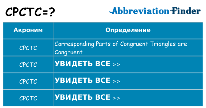 Что означает аббревиатура cpctc