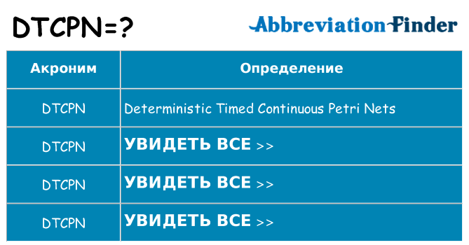 Что означает аббревиатура dtcpn